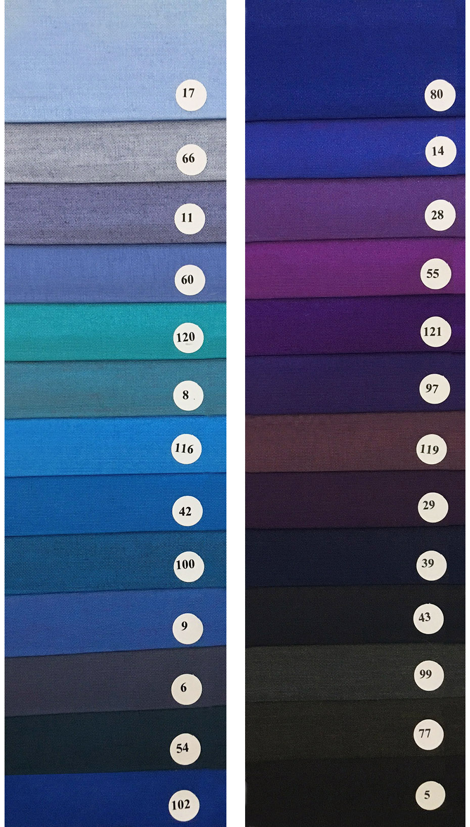 Silk Color Chart 03/05