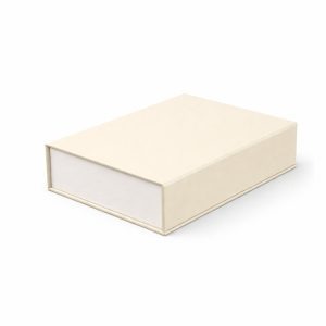 Cream paper presentation box with magnet closure from Thailand