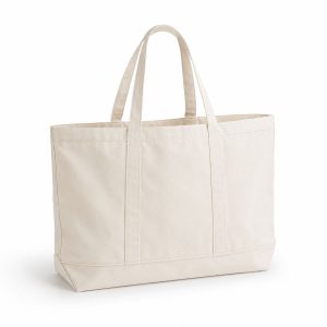 Large Durable Canvas Tote Bag – Natural or Custom Colors