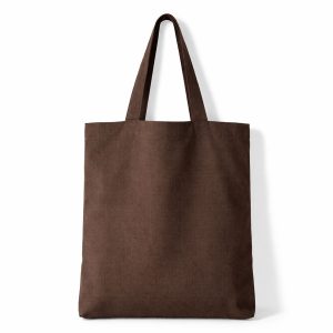 chocolate brown hemp tote bag from Chiang Mai, Thailand