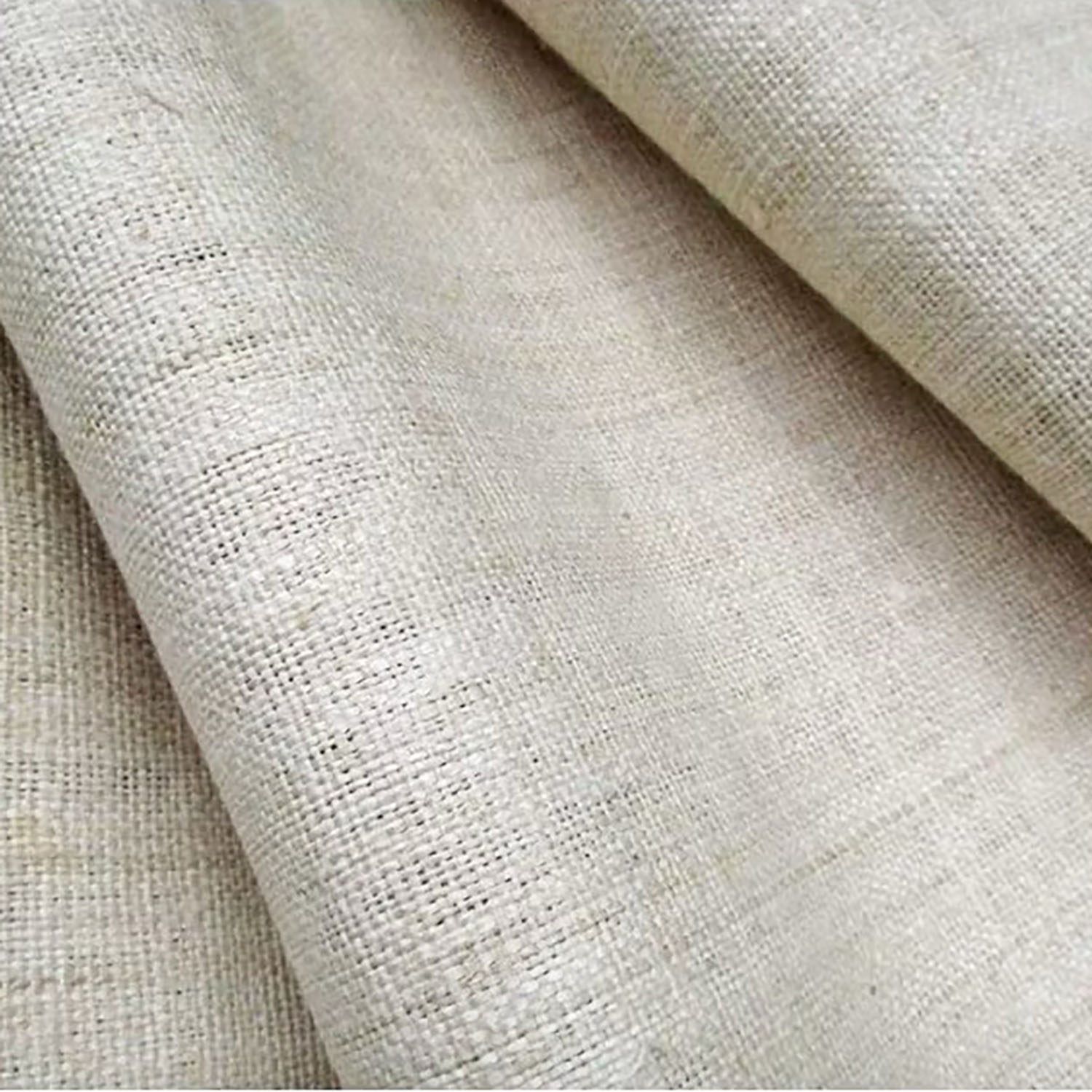 Hemp fabric structure close-up picture