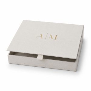 Natural Linen Boxed Wedding Invitation