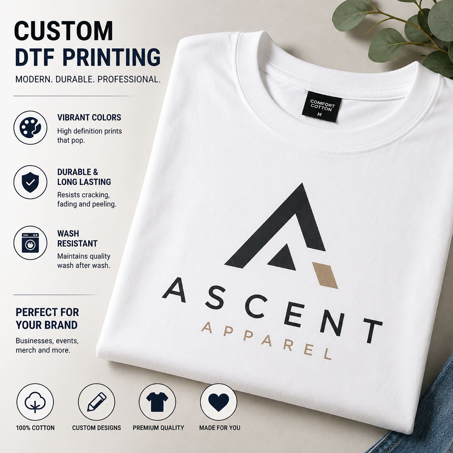 Custom printed cotton t-shirts Chiang Mai Thailand