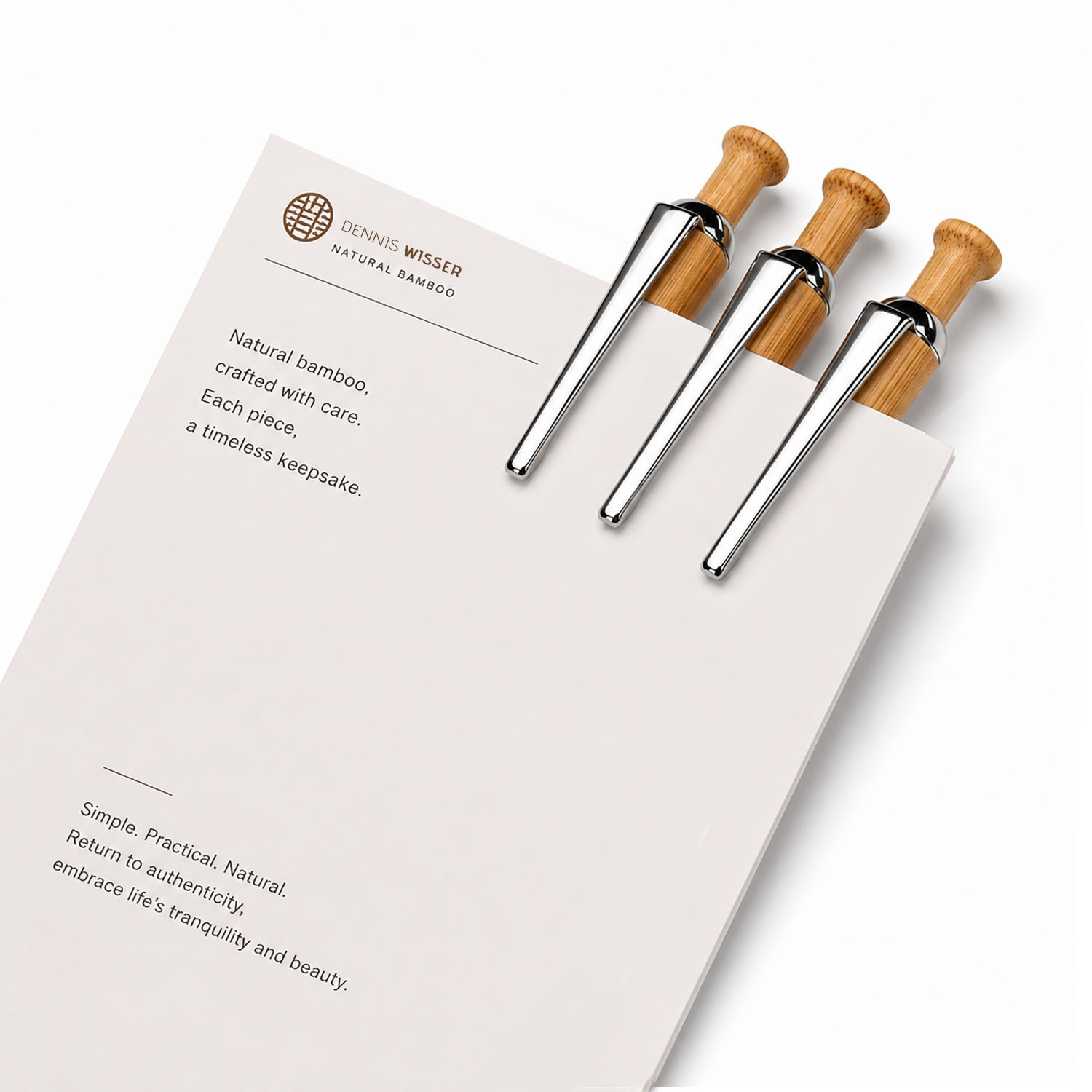 wooden ball pen bamboo material