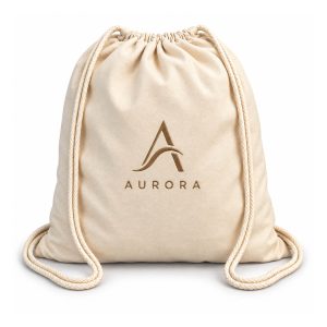 Custom Embroidered Cotton Drawstring Backpack
