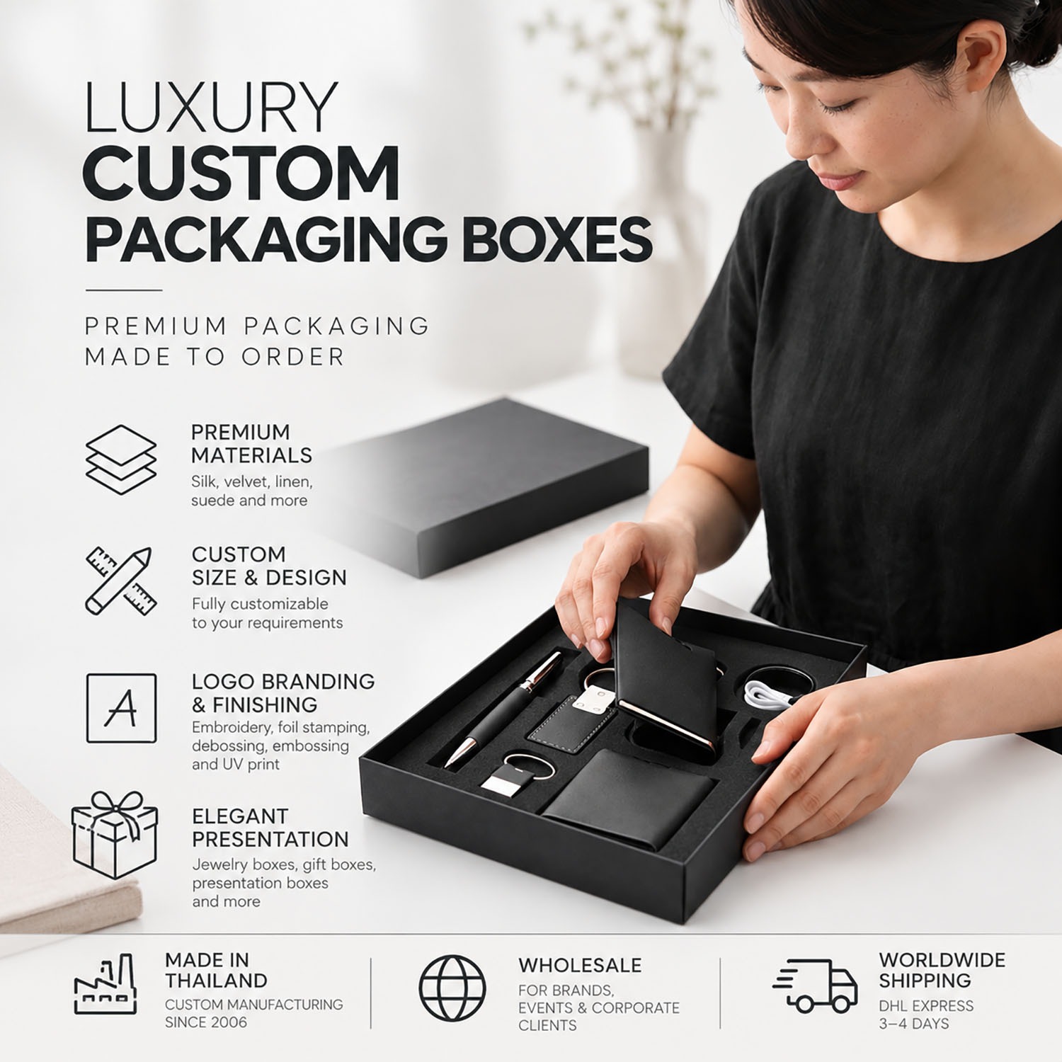 luxury custom packaging boxes Thailand