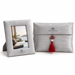 Custom Thai Silk Photo Frame with Matching Gift Pouch