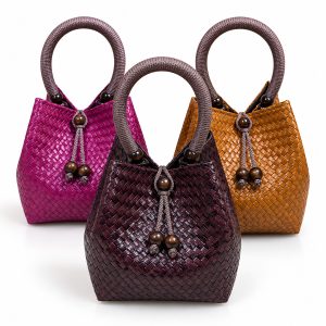 Natural Krajood sedge grass handbag